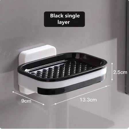 Wall Mounted Soap Holder with Draining Tray Holder For Bathroom | Bar,