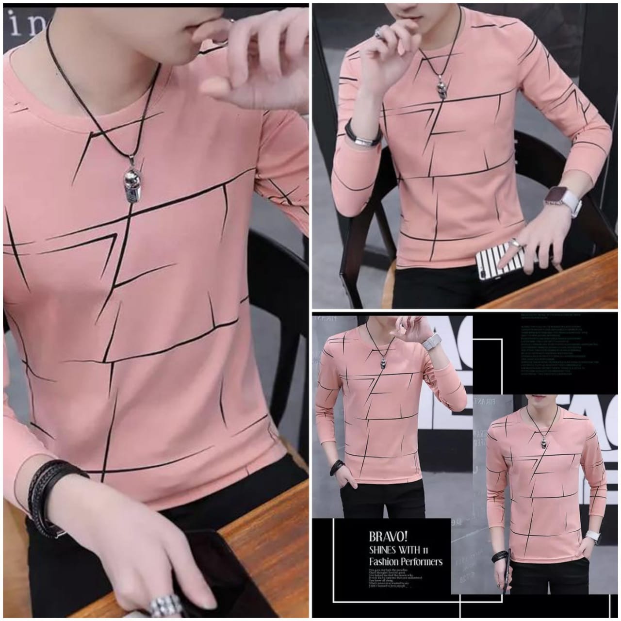 Fancy Cotton Jersey Full Sleeves T Shirt For Men | Best Quality
