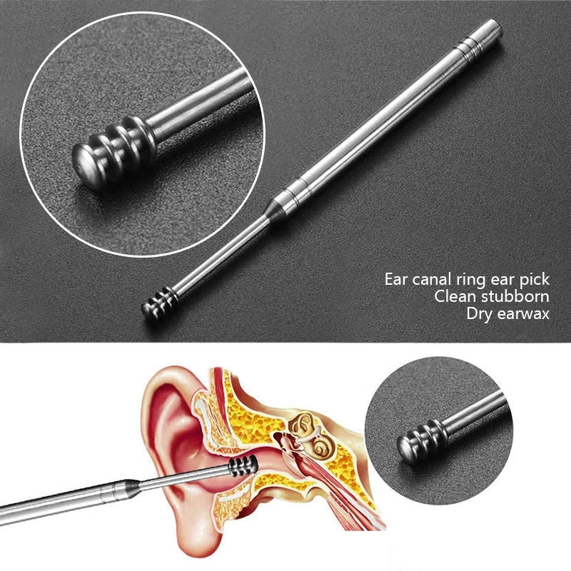 Pack off 6 Ear Pick with Storage Bag Dig Ear Wax