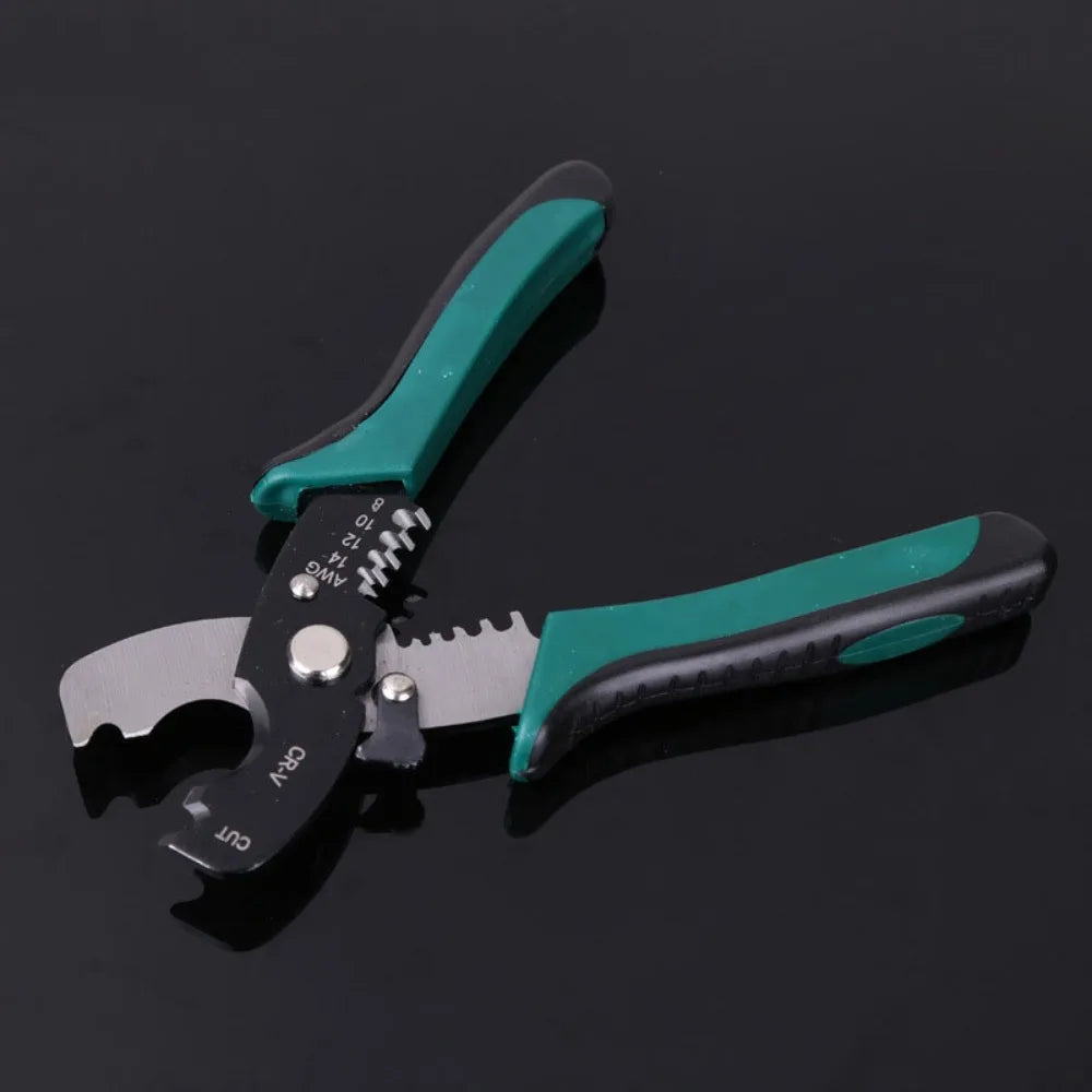 8 Inch Wire Stripper Cable Cutting Scissor Stripping Pliers Cutter Hand Tools