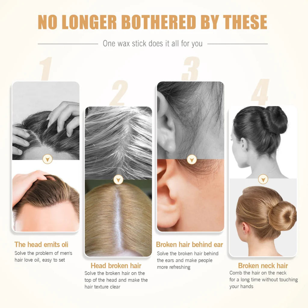 TVLV Hair Wax Stick Broken Hair Finishing Styling Stick for Broken Hair,