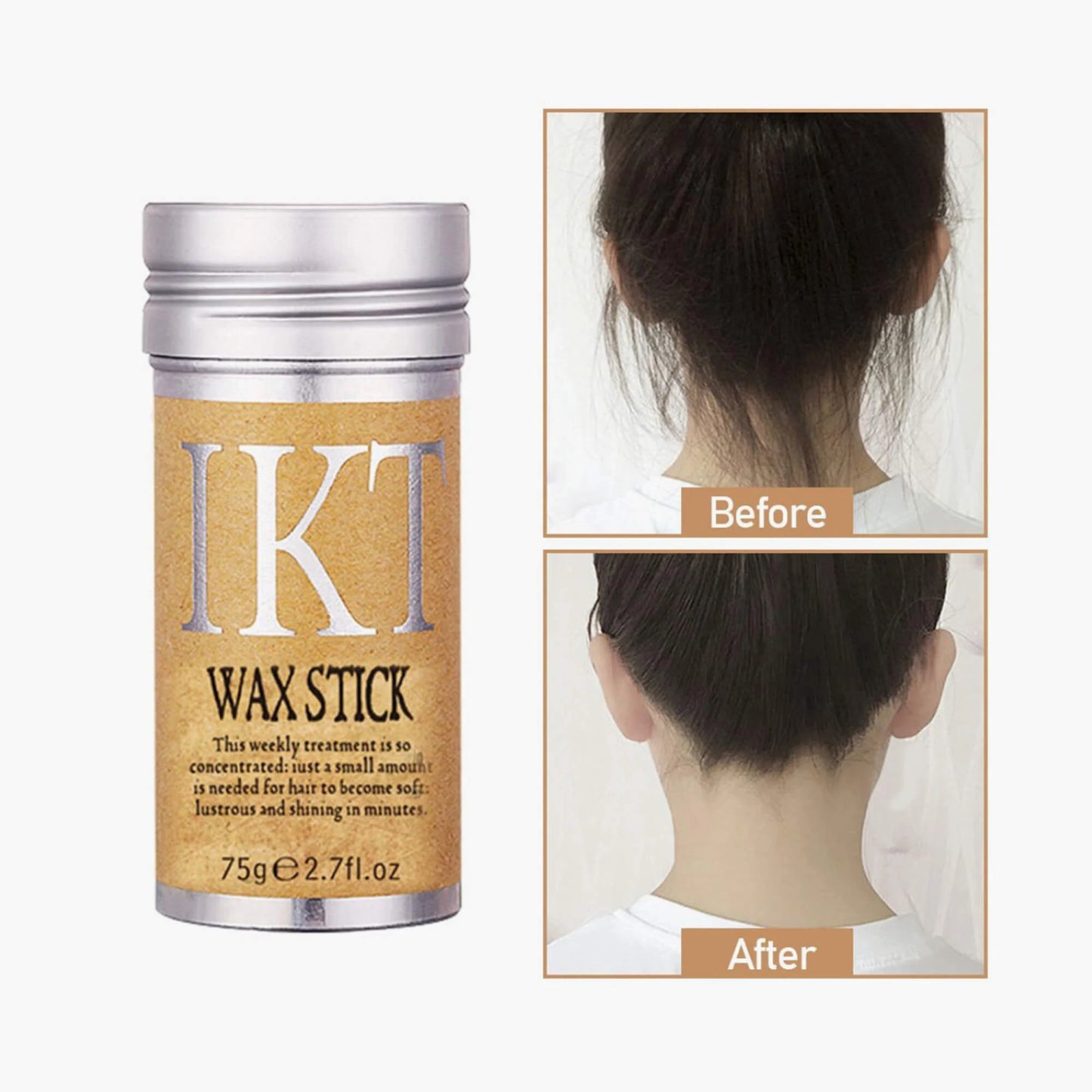 TVLV Hair Wax Stick Broken Hair Finishing Styling Stick for Broken Hair,