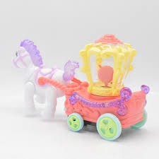 HORSE CARRIAGE Battery Operated Toys Cartoon Music Toy Carriage Set With Light