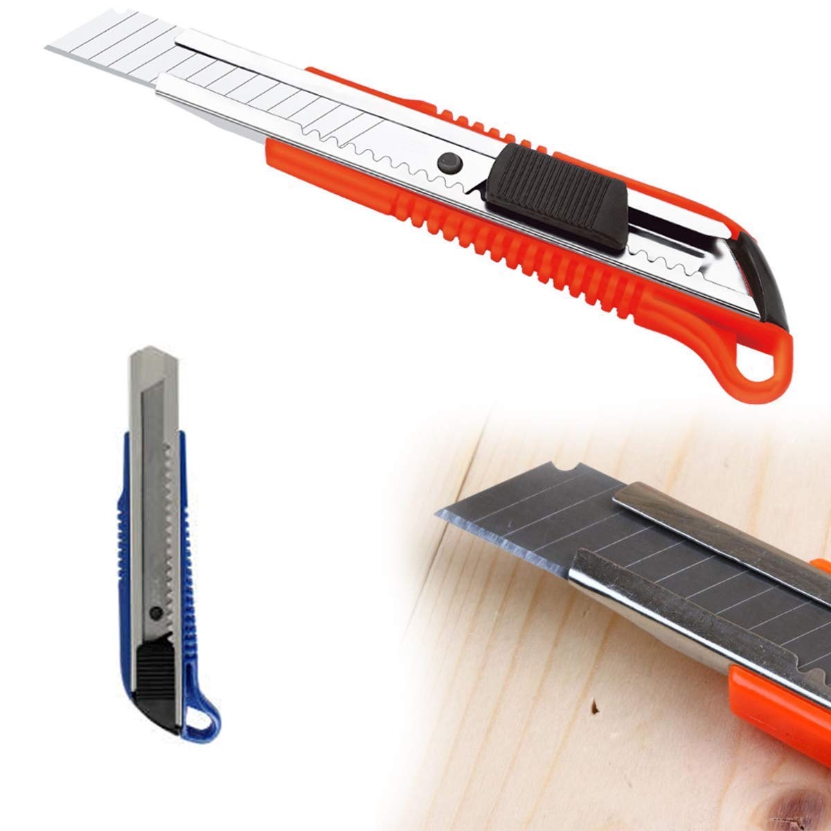 Heavy-Duty Paper Cutter Knife 100 x 18 mm Precision Blade for - CheckNpays