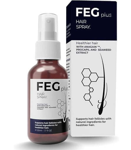 FEG PLUS Beard & Hair Growth Serum Spray Powered by Nature for