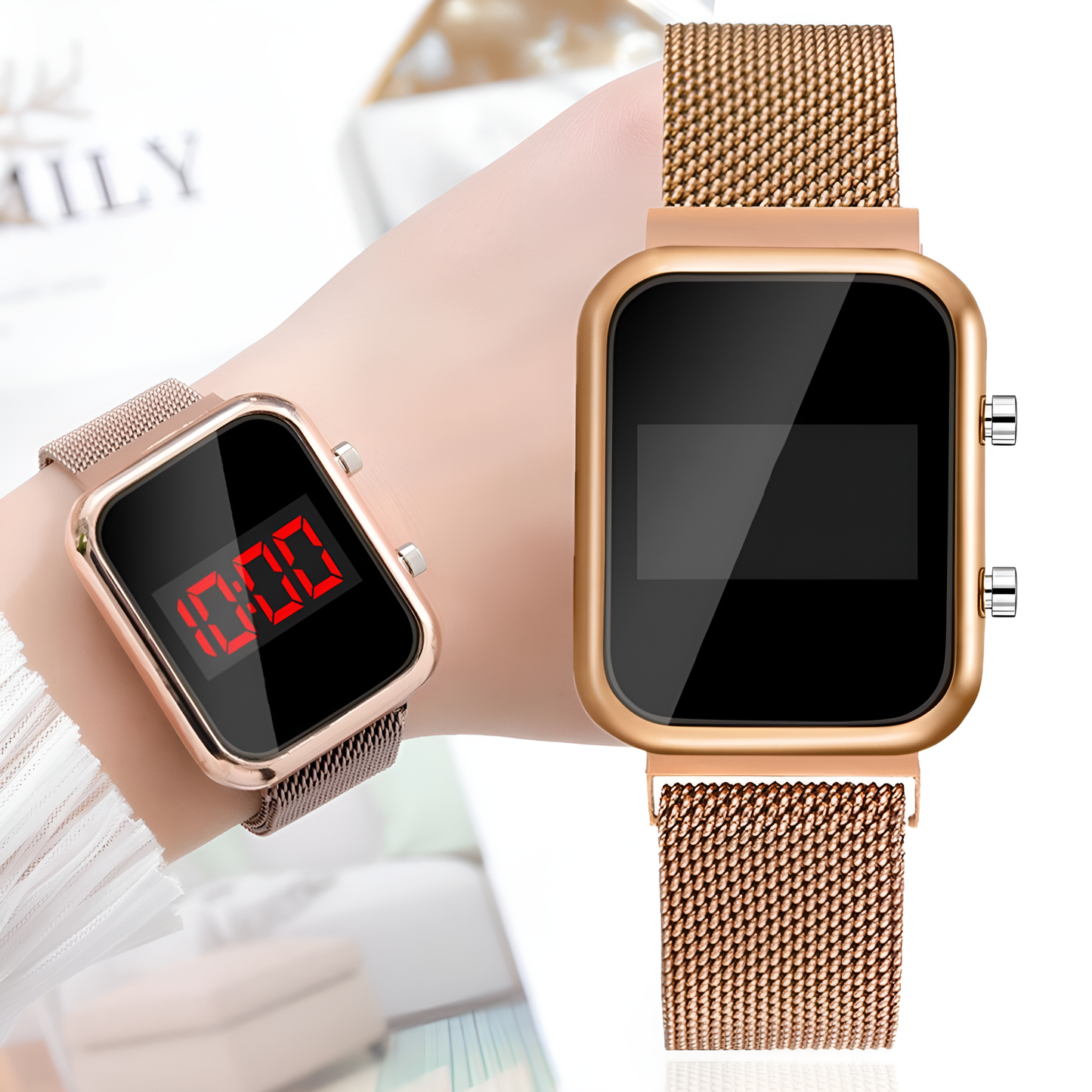 Touch LED Magnet Watch Fashion Casual Sports Men's Watch Touch Smart LED
