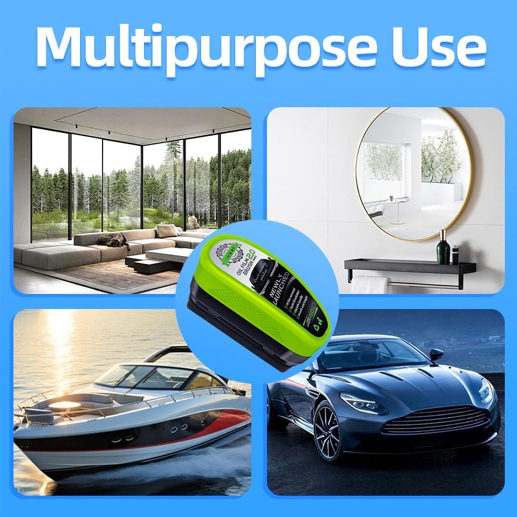 Universal Glass Cleaner,clear Vision Car Glass Oil Film Cleaner Brush For Windshield