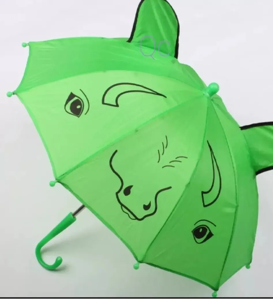 Small Kids Cartoon Umbrella Multicolor, Random Shape & Design, Lightweight &