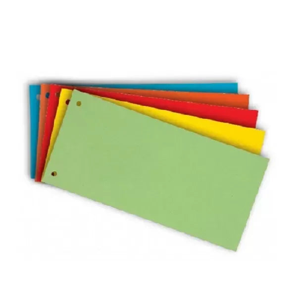 Pack Of 50 Card Divider Half Cut 240x105mm Durable Filing Cards