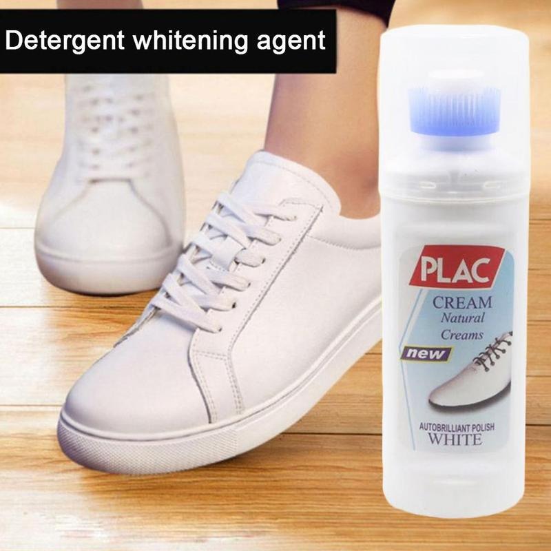 PLAC White Shoe Polish Cream Magic Instant Cleaner for White Shoes