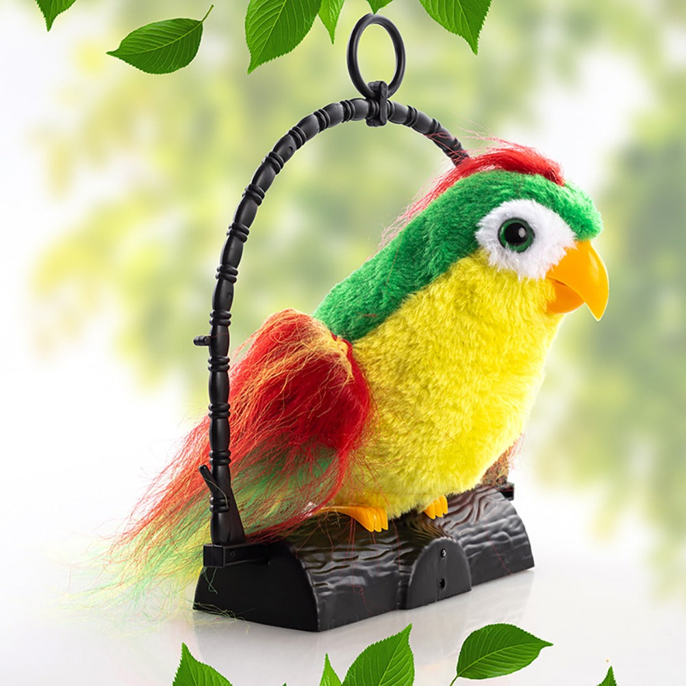 Talk Back Talking Parrot Toy Repeats Speech, Educational & Fun for
