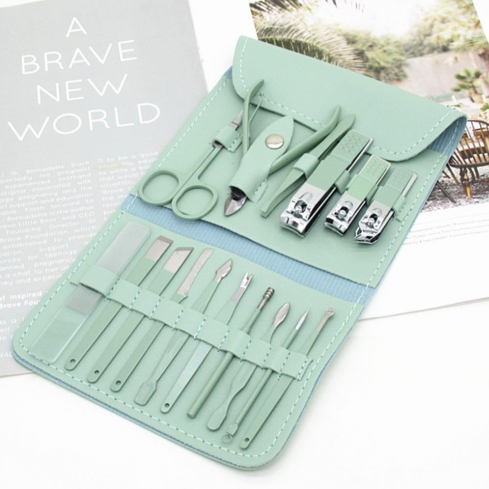 16-Piece Manicure & Pedicure Kit Premium Stainless Steel Nail Care Set