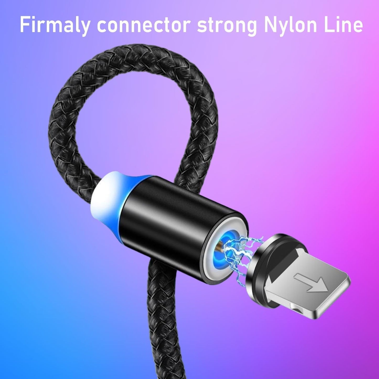 3-in-1 Magnetic Fast Charging Cable | Micro USB, Type-C & iPhone |