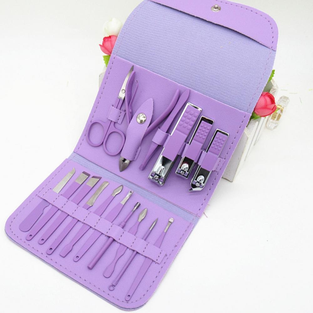 16-Piece Manicure & Pedicure Kit Premium Stainless Steel Nail Care Set