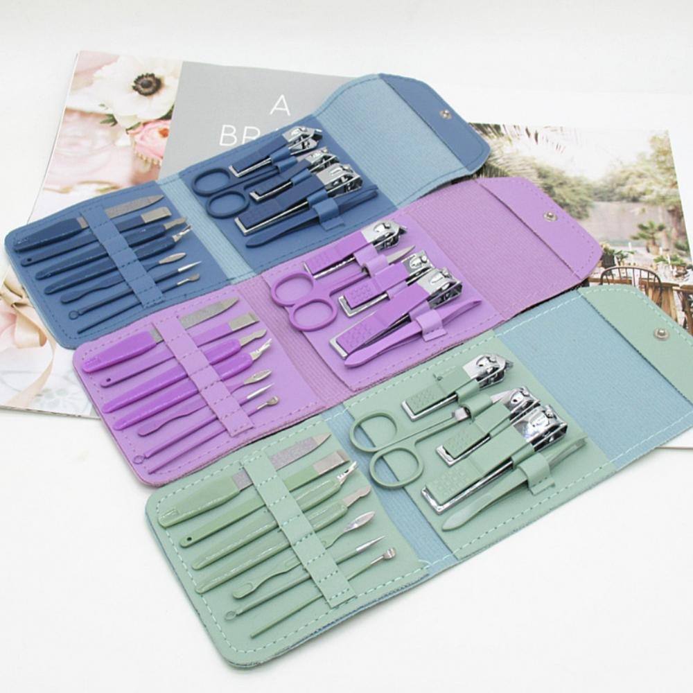16-Piece Manicure & Pedicure Kit Premium Stainless Steel Nail Care Set
