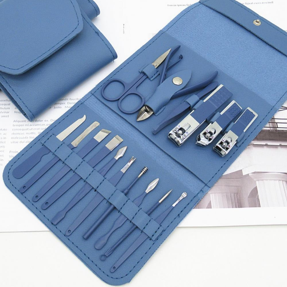 16-Piece Manicure & Pedicure Kit Premium Stainless Steel Nail Care Set