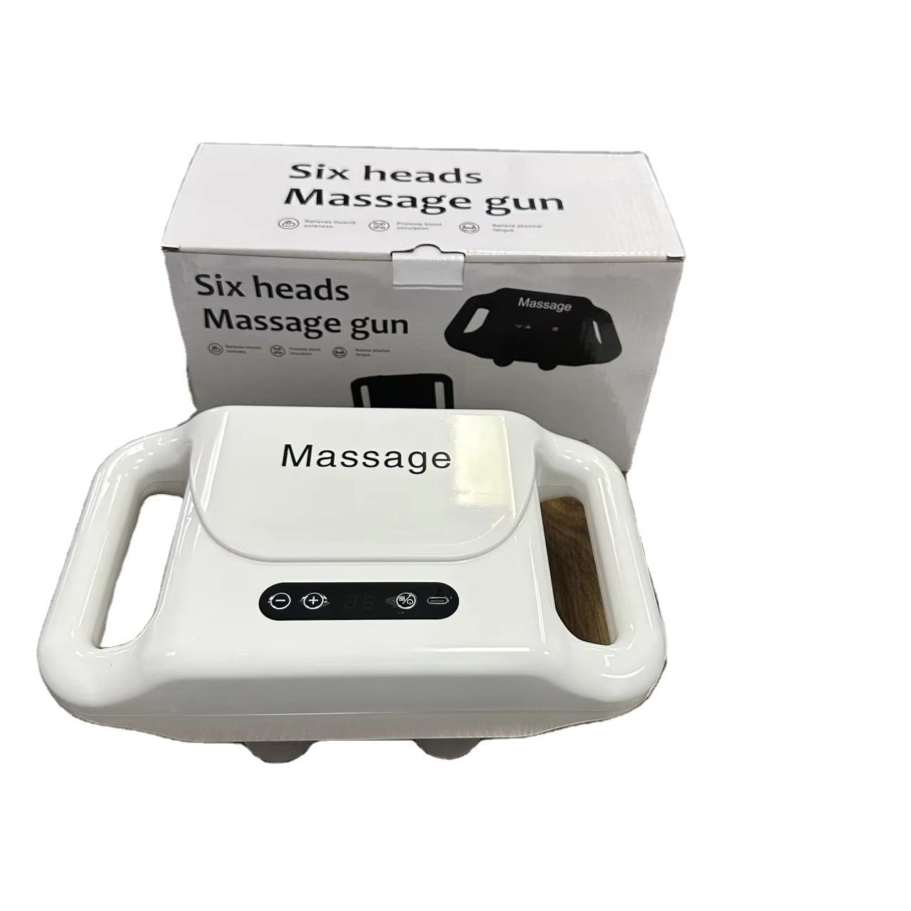 6 Head Deep Tissue Massage Gun Muscle Relaxation & Pain Relief