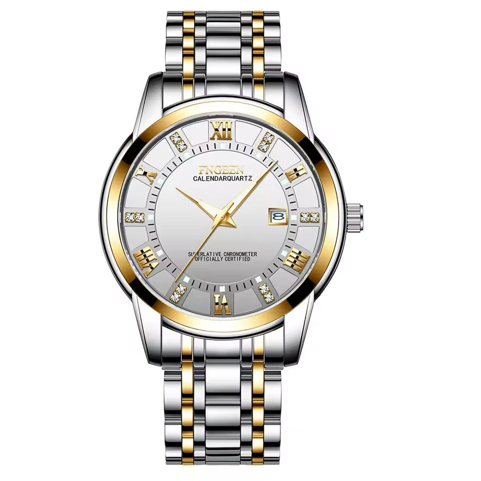 Original - Fngeen Men's Calendar Fashion Casual Business Watch - Waterproof Explosion