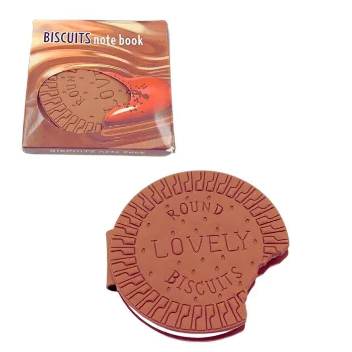 Biscuit Shaped Notebook 80 Pages Round Steno Pad for Students, Artists