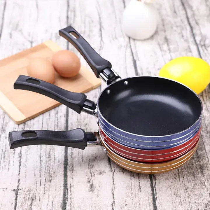Frying Pan Mini Thick Non-stick Flat Pan Stainless Steel Pancake Fryer Kitchen