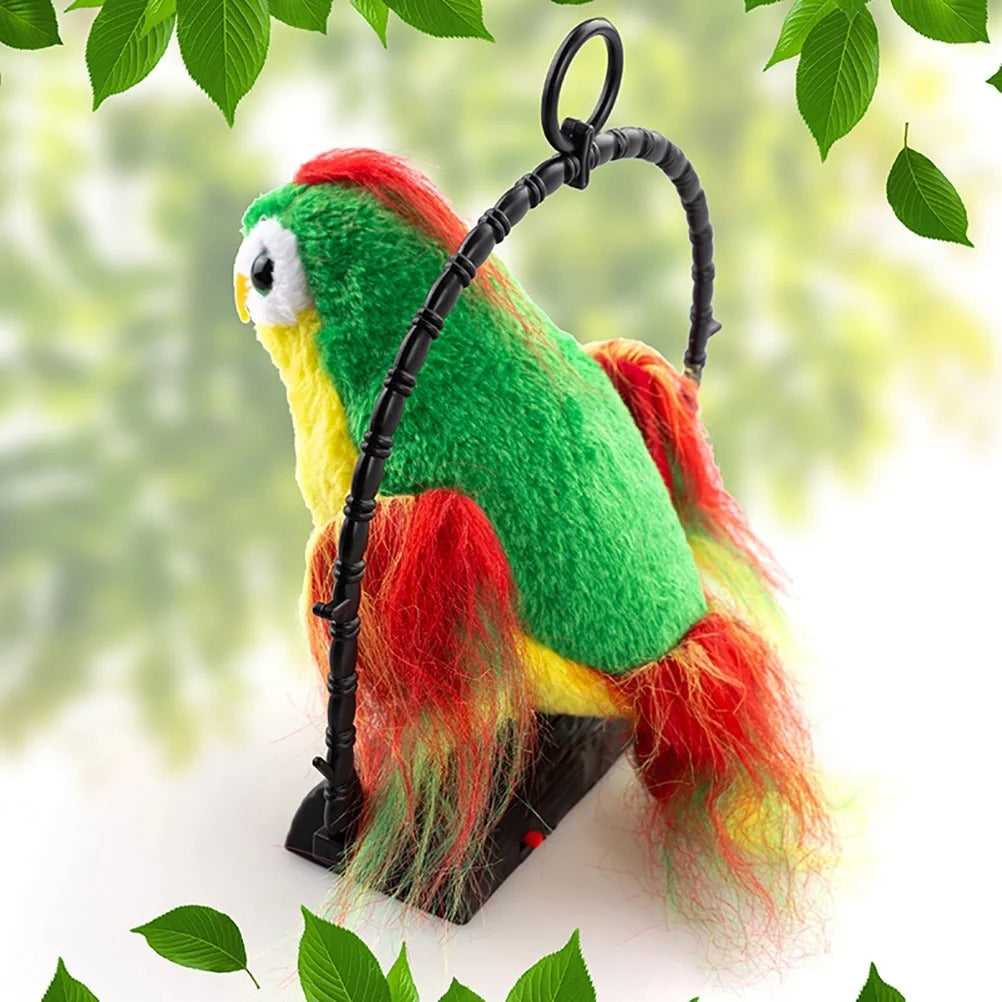 Talk Back Talking Parrot Toy Repeats Speech, Educational & Fun for