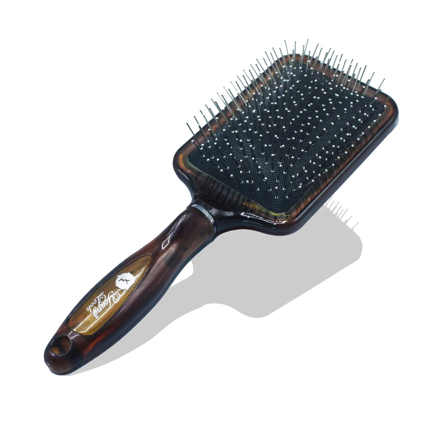 01 PCs - Paddle Hair Brush with Scalp Massager Wooden-Style Handle,