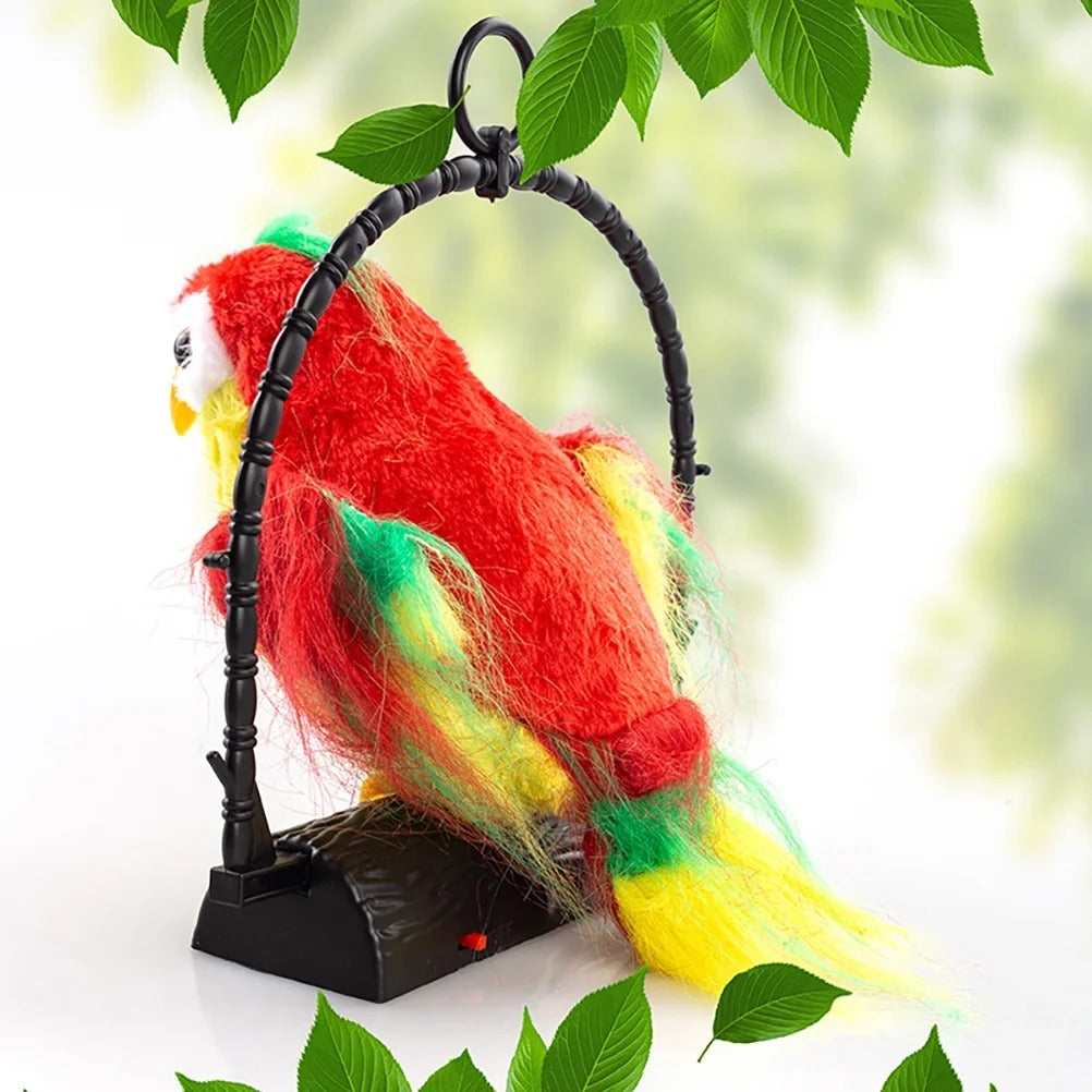 Talk Back Talking Parrot Toy Repeats Speech, Educational & Fun for