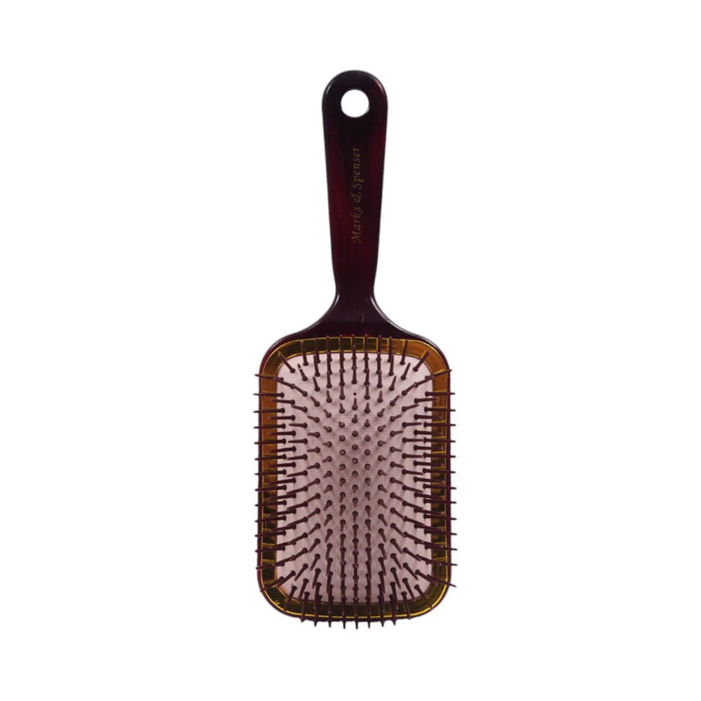 01 PCs - Paddle Hair Brush with Scalp Massager Wooden-Style Handle,