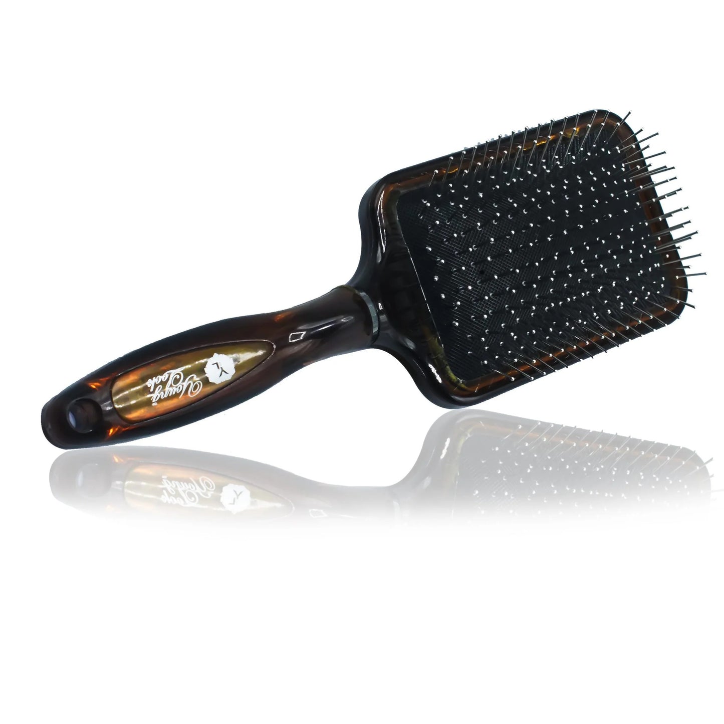 01 PCs - Paddle Hair Brush with Scalp Massager Wooden-Style Handle,