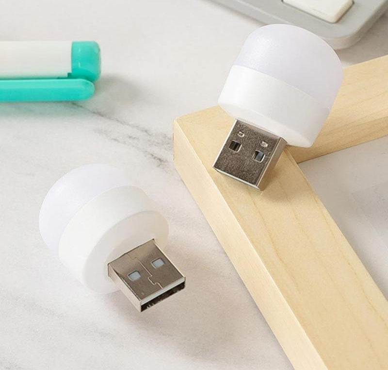 7 Pcs Mini USB LED Light Bulbs Portable Plug-in Night Lamps