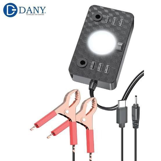 Dany C-1 Clipper Charger | 6 USB Ports | LED Light |