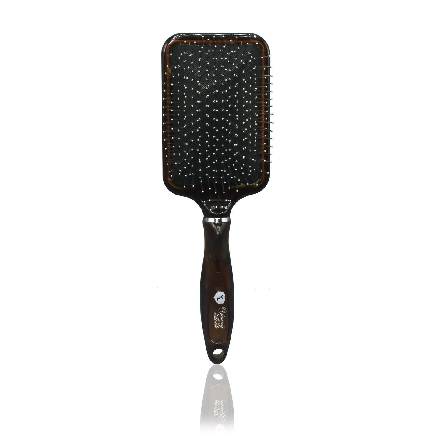 01 PCs - Paddle Hair Brush with Scalp Massager Wooden-Style Handle,