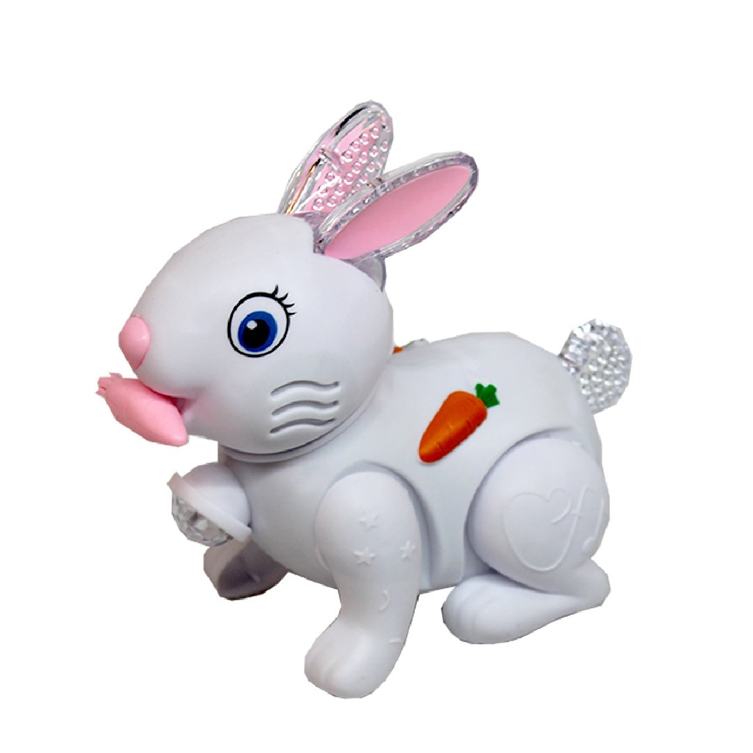 Electric Rabbit Toy for Kids Light & Sound, Educational & Musical