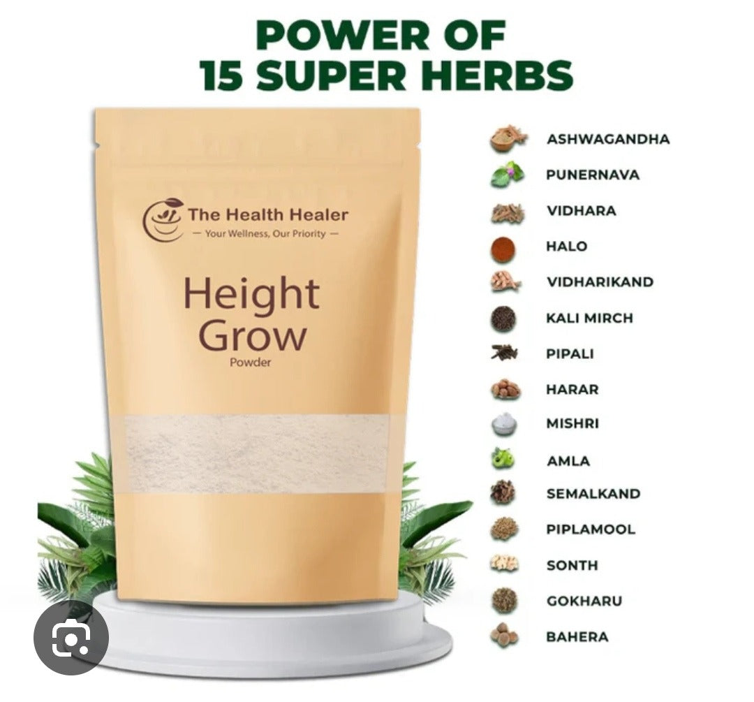 The Health Healer Height Grow Powder 100% Natural Height Increase Supplement