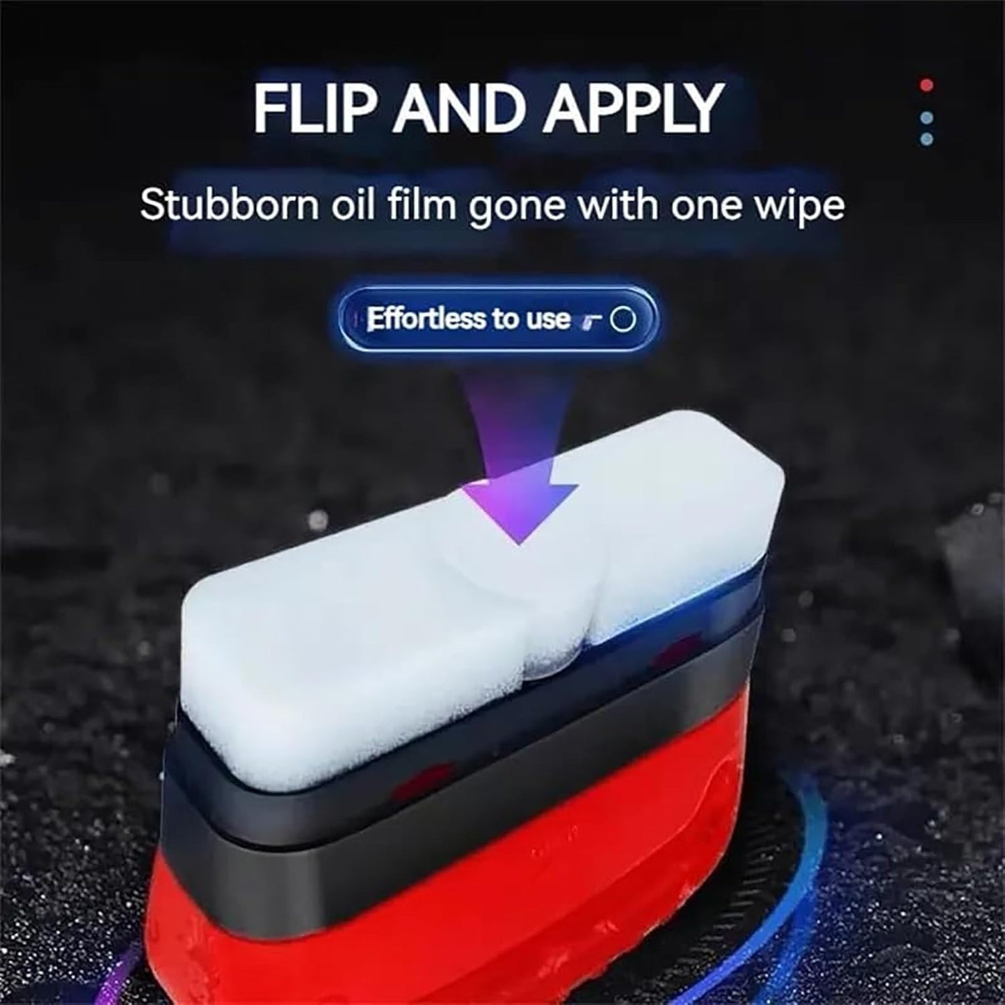 Universal Glass Cleaner,clear Vision Car Glass Oil Film Cleaner Brush For Windshield