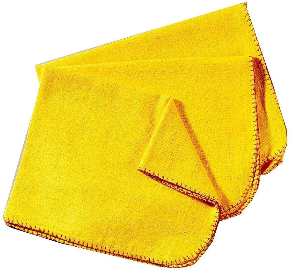 Yellow Duster Cloth Pack of 12 Soft Lint-Free Cleaning Cloths for