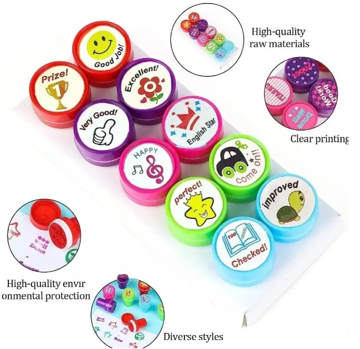 Appreciation Stamps Kids Stamp Set for Motivation | Self-Inking | Pack