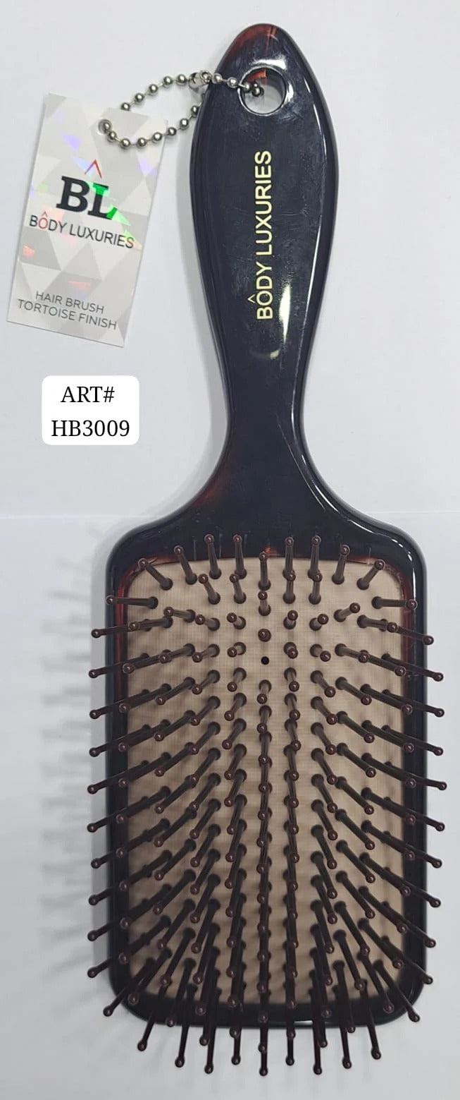 01 PCs - Paddle Hair Brush with Scalp Massager Wooden-Style Handle,