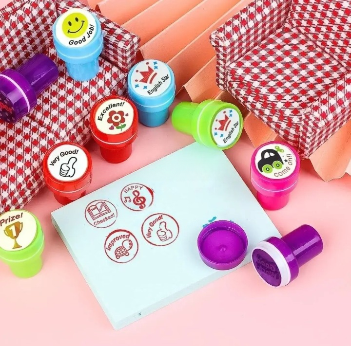 Appreciation Stamps Kids Stamp Set for Motivation | Self-Inking | Pack