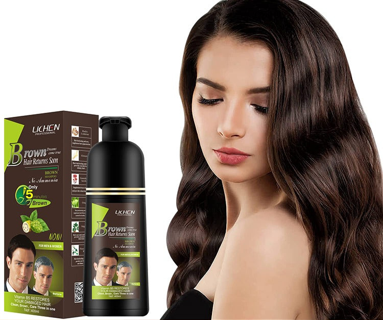 Light Brown Hair Color Shampoo Quick & Easy Gray Coverage, 200ml