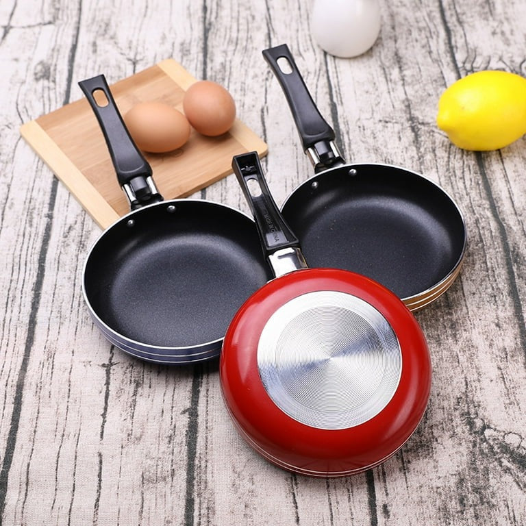 Frying Pan Mini Thick Non-stick Flat Pan Stainless Steel Pancake Fryer Kitchen