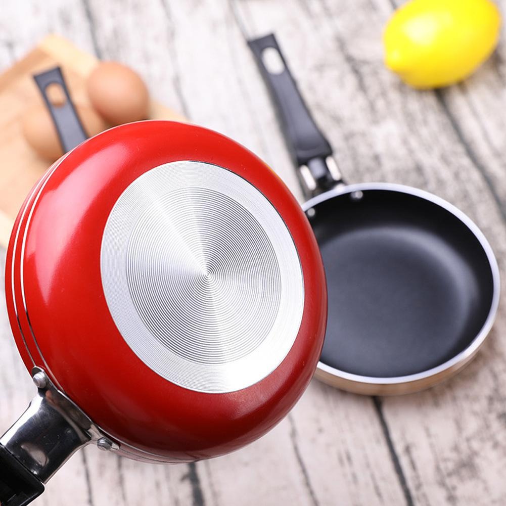 Frying Pan Mini Thick Non-stick Flat Pan Stainless Steel Pancake Fryer Kitchen
