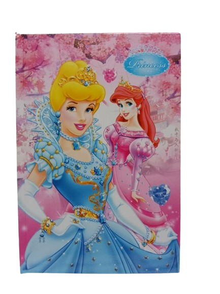 Princess, Frozen & Sofia Cover Fancy Lock Spiral Binding Diary Medium