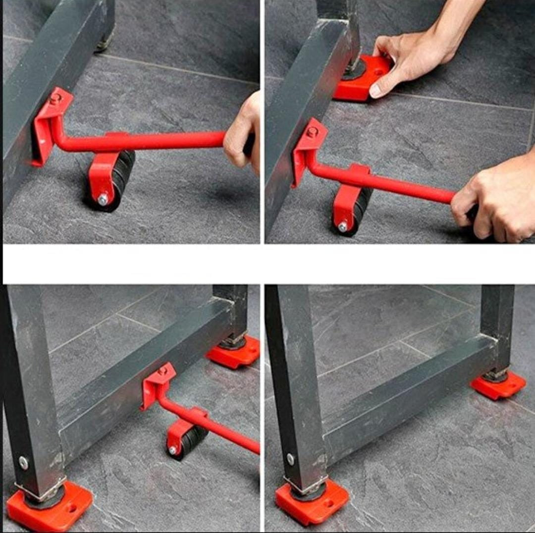 Furniture Lifter Mover Tool Set Heavy Load Moving Rollers & Lifting