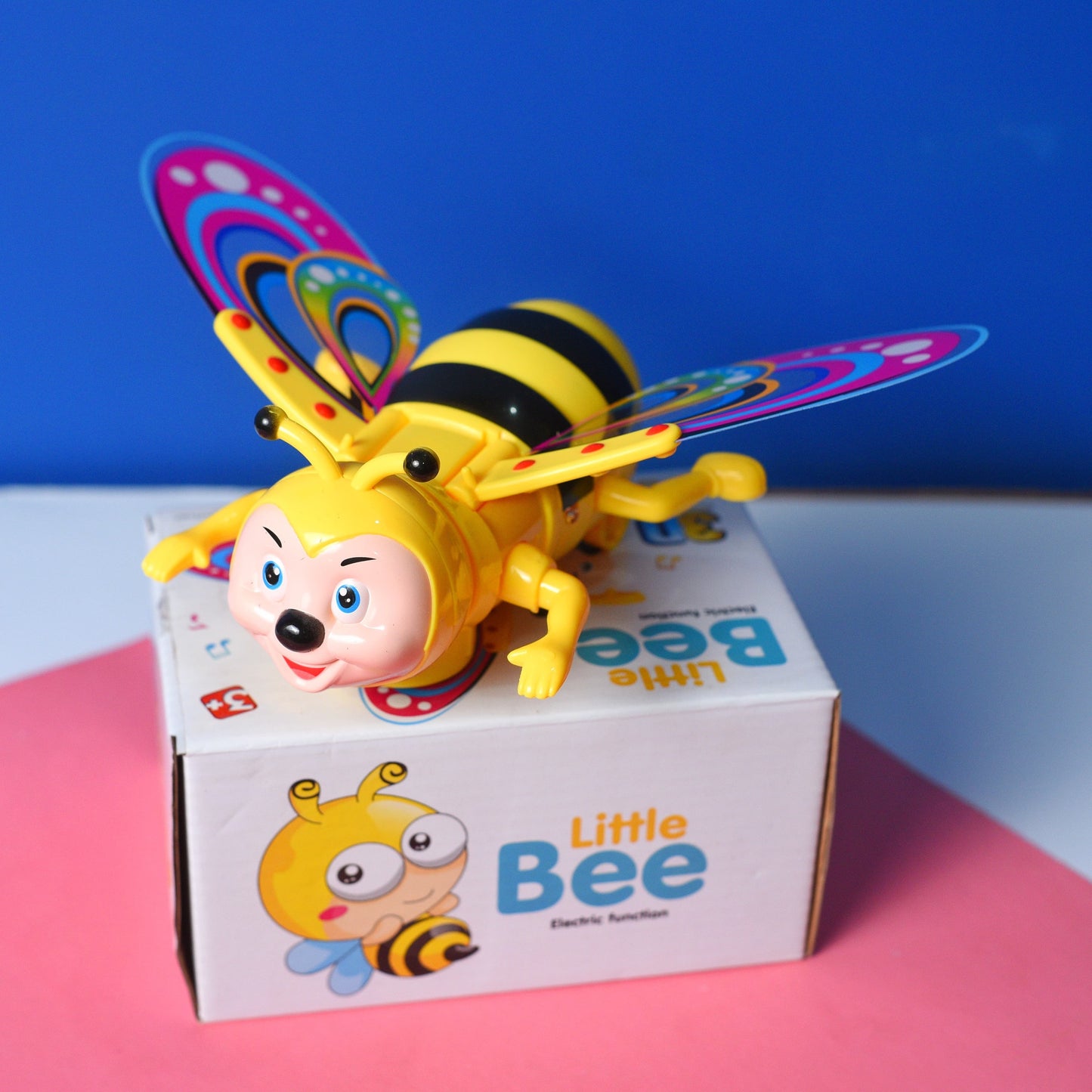 Battery Operated Light Sound Musical Crawling Bee Toy for Toddler Kids Boys