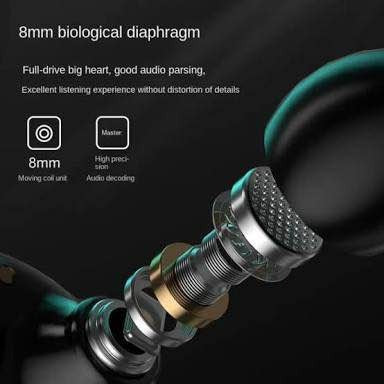 M25 Bluetooth 5.3 Wireless Earbuds HiFi Sound, LED Battery Display, 40