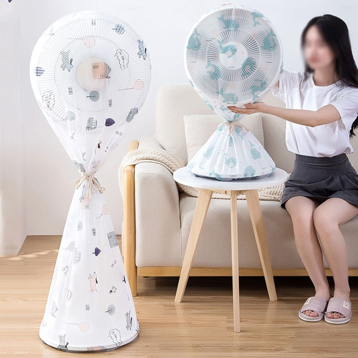 High Quality Dustproof All-inclusive Electric Fan Dust Cover Household Floor Fan Cover