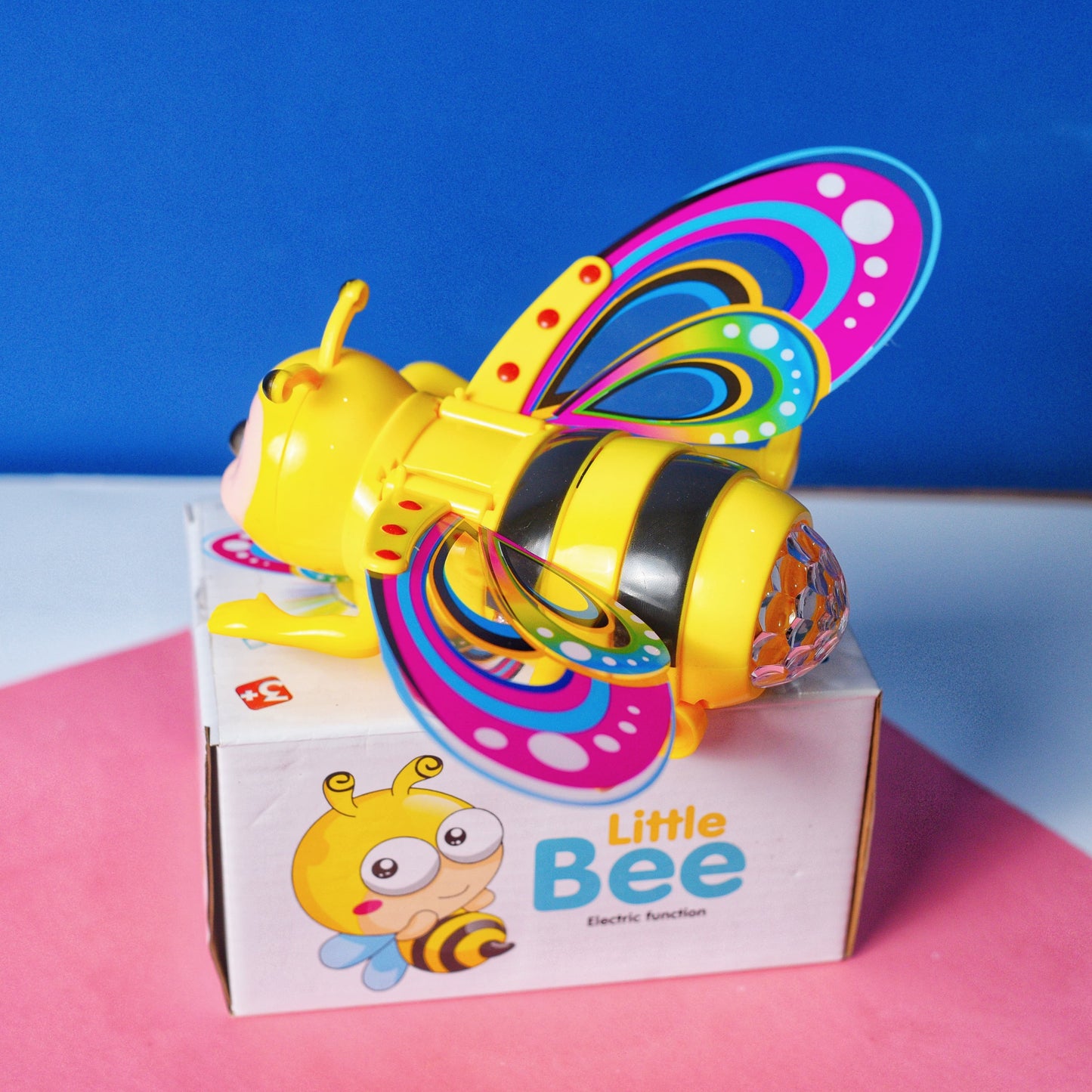 Battery Operated Light Sound Musical Crawling Bee Toy for Toddler Kids Boys
