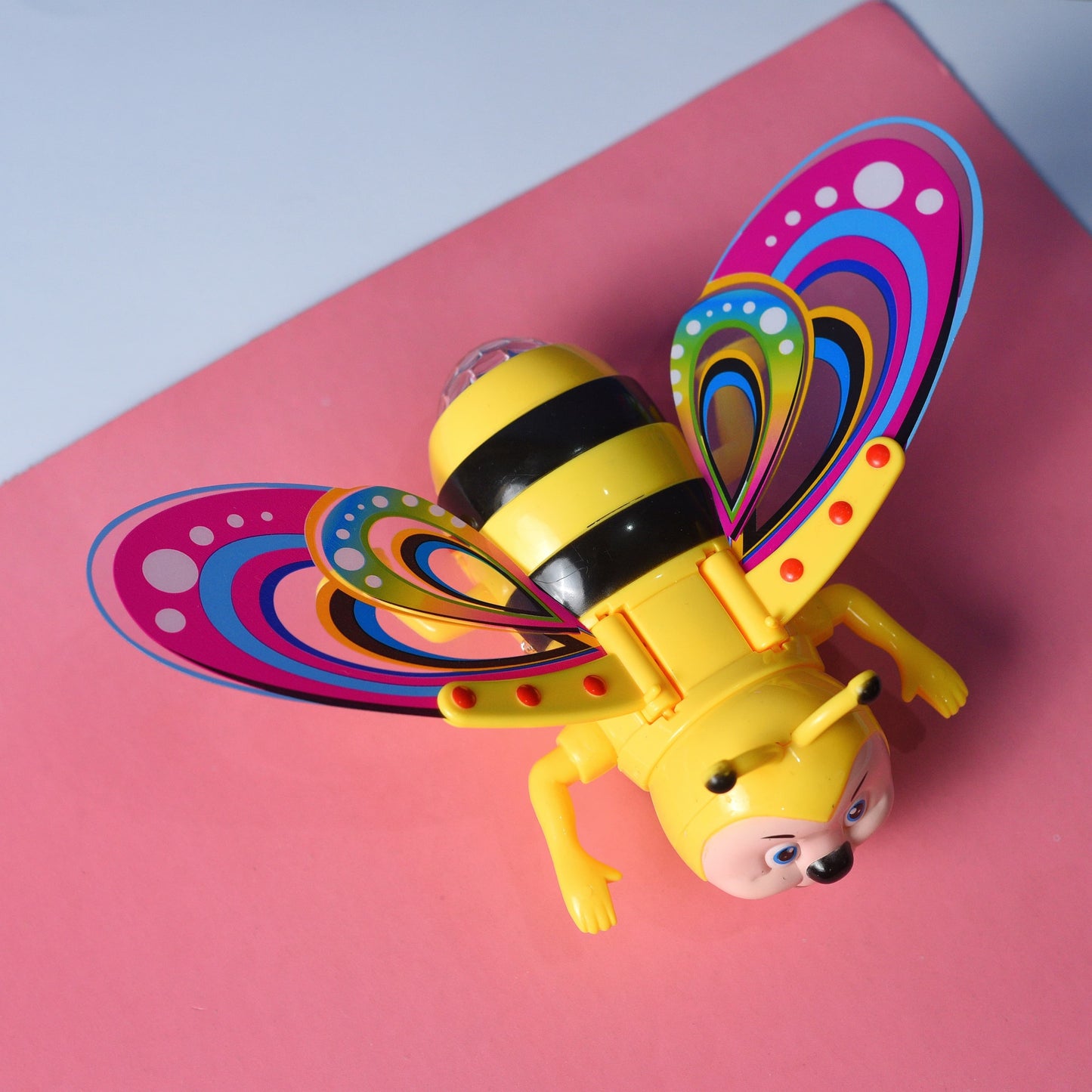 Battery Operated Light Sound Musical Crawling Bee Toy for Toddler Kids Boys