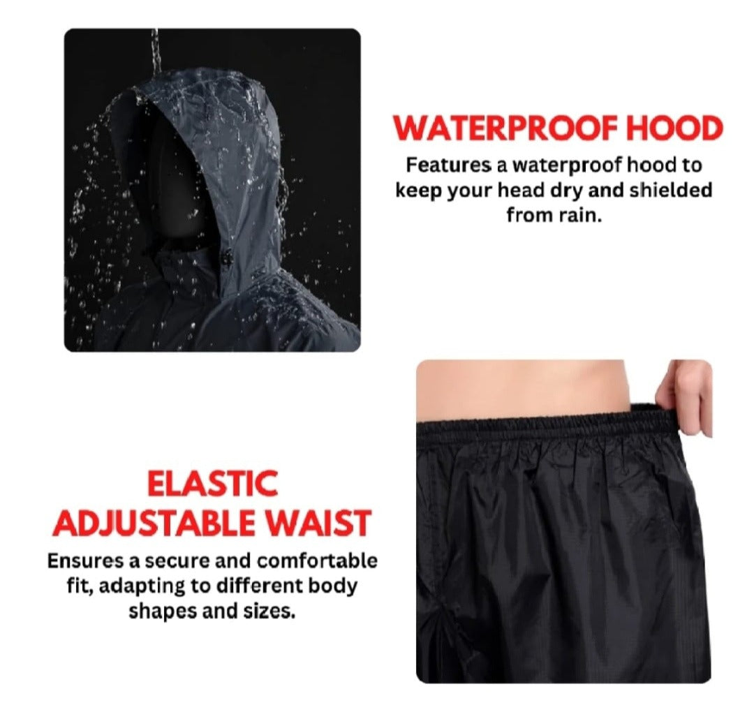 Ultimate Rain Protection: Waterproof Jacket & Pant Set - Lightweight & Durable